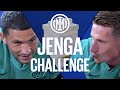 INTER JENGA CHALLENGE! SENSI vs PINAMONTI 🤪🀄⚫🔵 [SUB ENG]