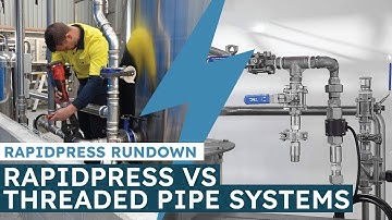 RapidPress Press-Fit System vs Threaded Pipe Systems