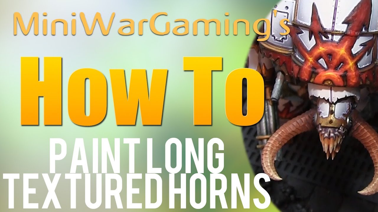 How To Paint Long Textured Horns YouTube