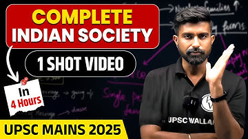 Complete Indian Society for UPSC Mains in 1 video | One-Stop Marathon Class | PWOnlyIAS