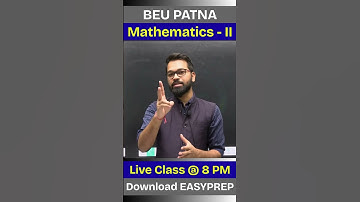 Mathematics - II | B tech 2nd Sem | Previous year Questions | Live Class #beu #semester#bihar