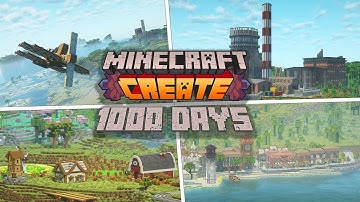 I Survived 1000 Days in Survival Create Minecraft [FULL MOVIE]