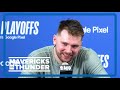 &#39;This team is special, man&#39; | Luka Doncic talks to media after Mavs beat Thunder 104-92 in Game 5