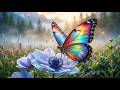 Blooming Spring Escape 4K 🌸 Gentle Butterflies & Nature Sounds for Peaceful Relaxation