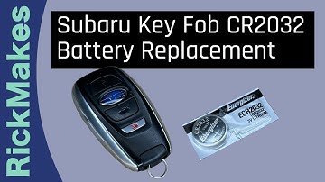 Subaru Key Fob CR2032 Battery Replacement