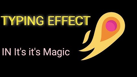 Typewriter Effect/ it