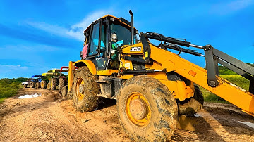 JCB 3DX 4x4 Extreme Loading | Eicher 485  | Johndeere 5105 | Eicher 242  | Ballubhai 