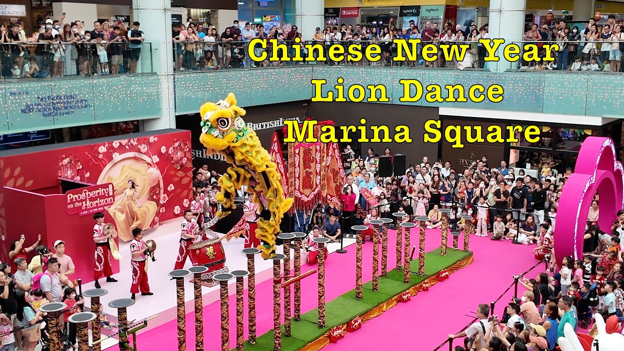 CNY 2024 Lion Dance by Yiwei Athletic Association at Marina Square #singapore #cny2024 #liondance