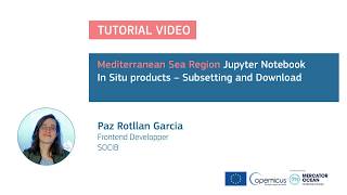 Jupyter Tutorial - Mediterranean Sea - In Situ data: Subsetting and download