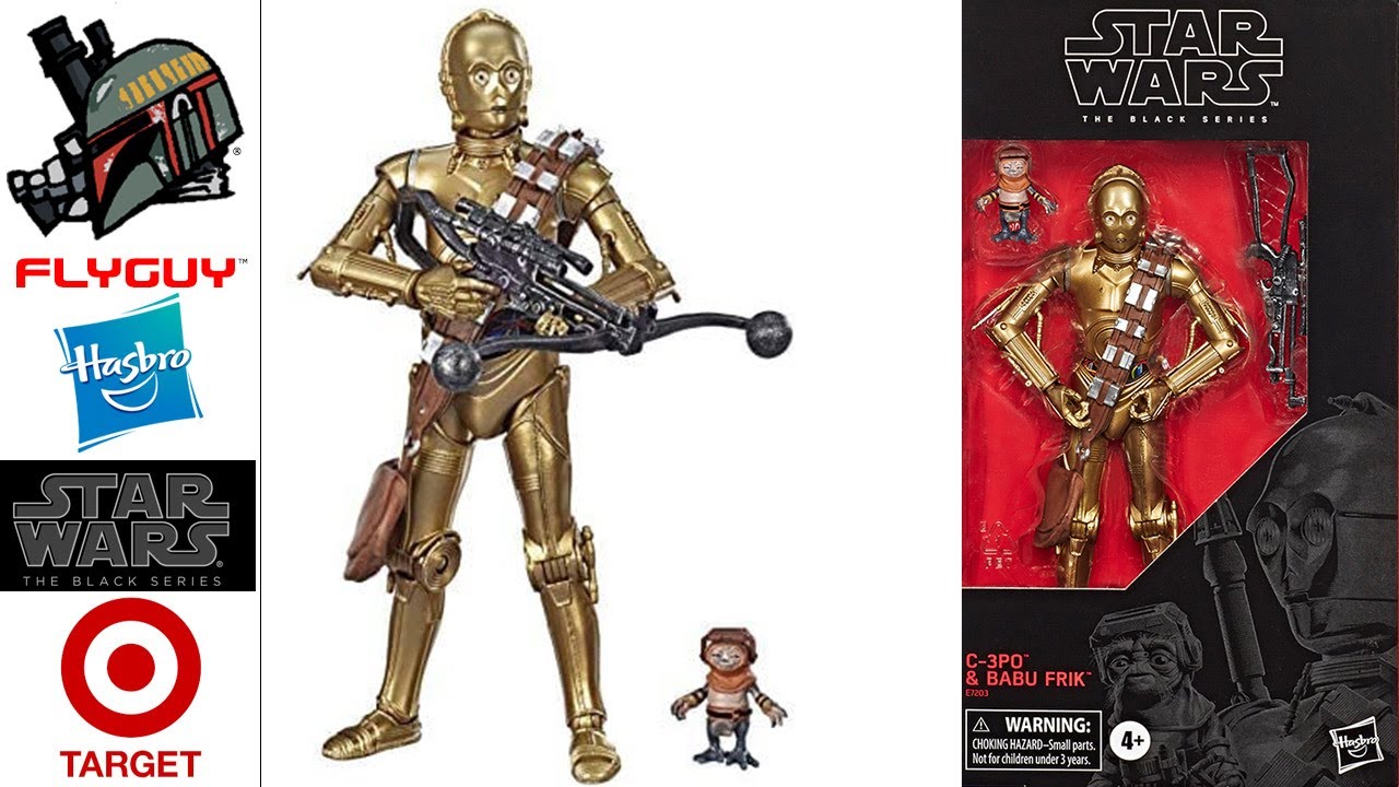 Star Wars The Black Series 6 C 3po Babu Frik Rise Of Skywalker