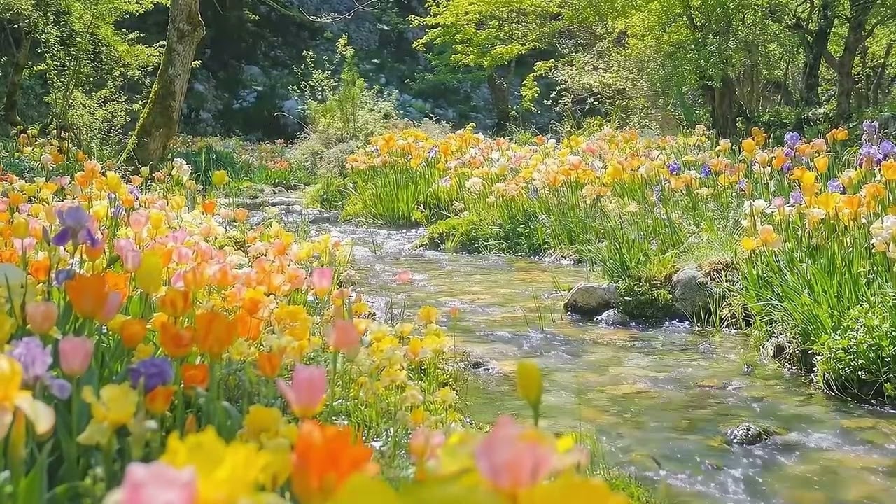 Peaceful Spring Meadow 🌼 | Relaxing Nature Ambience
