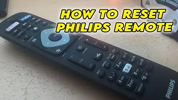 How to Reset Philips TV Remote Control