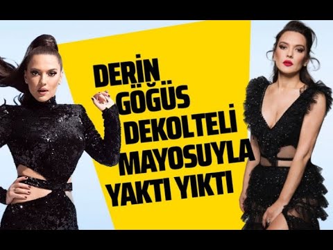 Demet Akalın derin göğüs dekolteli mayosuyla pozunu verdi ortalığı salladı