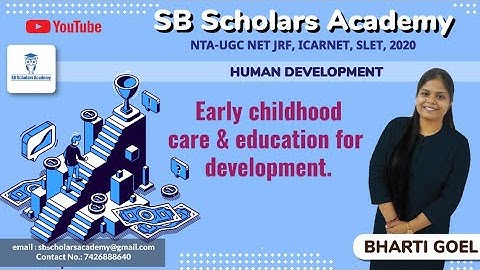 ECCE for development || HD || NTA UGC NET JRF HOME SCIENCE 2020 || Paper-2 || SB Scholars Academy