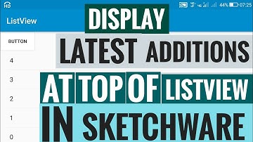 Display latest items at top in ListView
