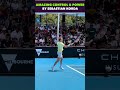 AMAZING POWER AND CONTROL BY SEBASTIAN KORDA #shorts #tennis