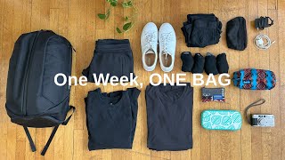 Minimalist Packing | One Week, One Bag | Pack With Me
