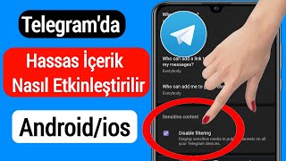 Telegram Hassas İçerik Nasıl Etkinleştirilir Androidios Telegram Duyarlı İçerik Ayarı