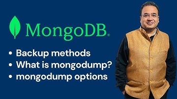 MongoDB backup methods and concepts | Mongodump Options @NeerajGarg