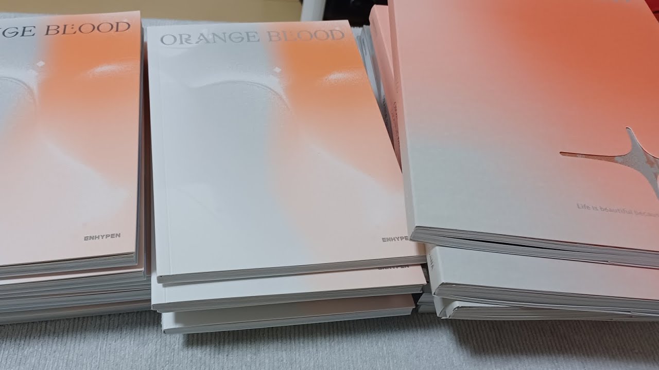ENHYPEN 開封動画》ORANGE BLOOD 開封ー！ユニバで届いた分、一気に