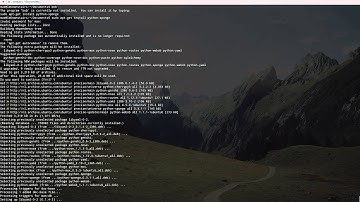 % sudo apt-get install python-sponge