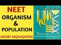 Organism And Population /Class 12/NCERT/Chapter 13/Ecology/Quick Revision Series/NEET/AIIMS/JIPMER