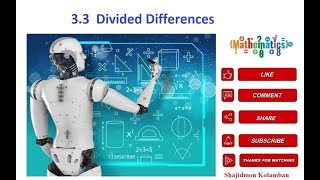 3.3  Divided Differences