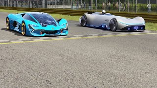 Lamborghini Terzo Millennio vs Mercedes-Benz Vision EQ Silver Arrow Concept at Monza Full Course