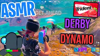 ASMR Gaming 😴 Fortnite Derby Dynamo Solo! Relaxing Gum Chewing 🎮🎧 Controller Sounds + Whispering 💤