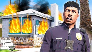 ПЛОХОЙ СОСЕД! ГАНГСТЕРЫ СОЖГЛИ ДОМ КОПА ► GTA 5 Жизнь Полицейского #2 (Моды ГТА 5)