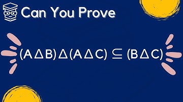Kunt u een deelverzamelingsrelatie met symmetrische verschillen bewijzen?