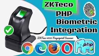 ZKTeco 4500 PHP Web Biometric integration DEMO