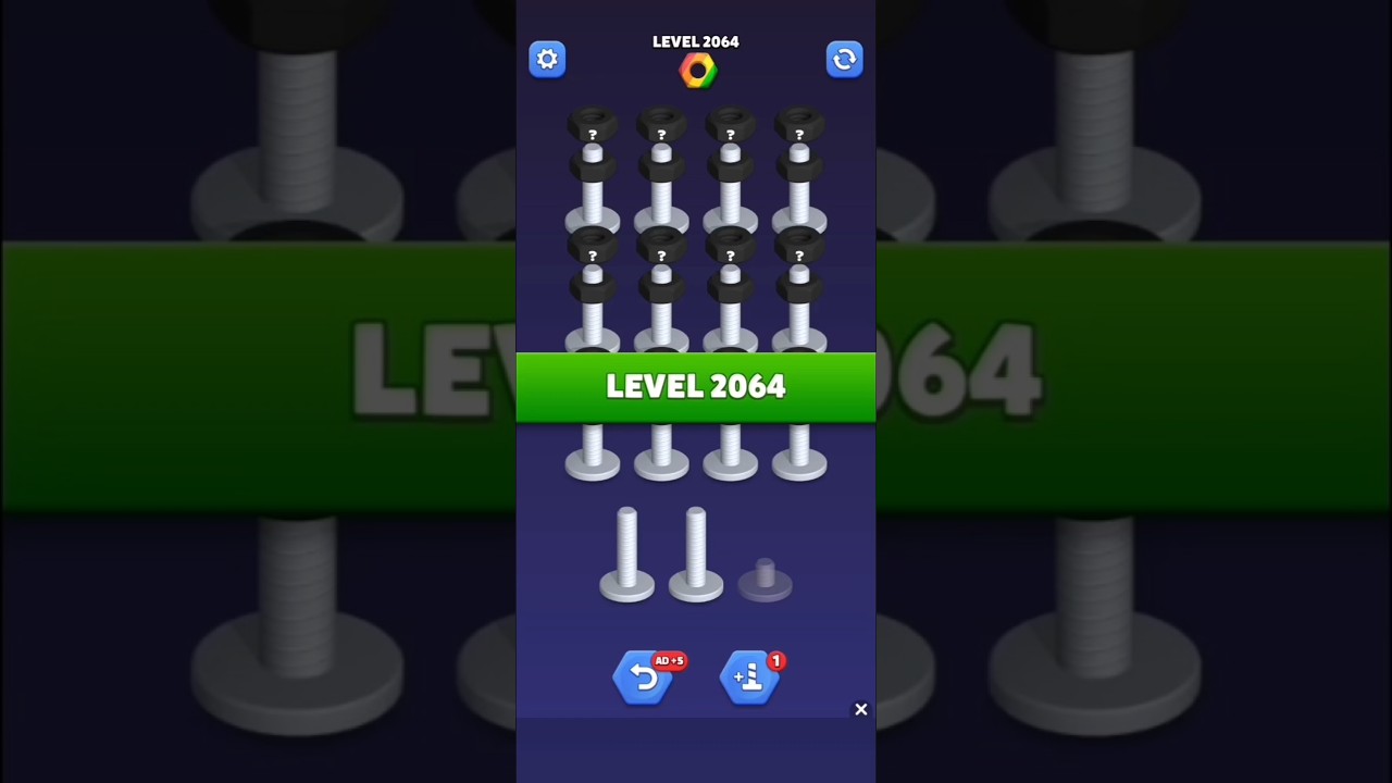 Nut Sort Level 2064 - Color Puzzle Game by Kiwi Fun 