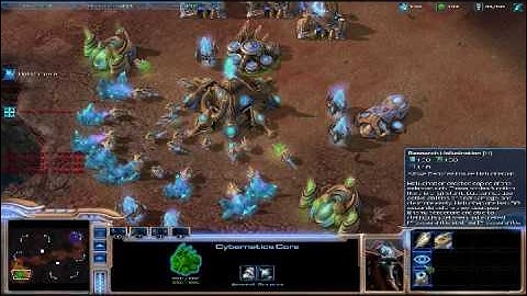 Starcraft 2 Beta PvZ Protoss vs Zerg 1st Person POV Game3