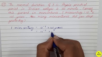 HC VERMA SOLUTION | Introduction to physics  | Chapter 1 | Question 13 | Free  Doubt Solution .