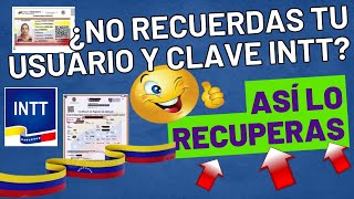 Como💥RECUPERAR Usuario y Contraseña del 👉INTT para trámites de Licencia de Conducir y 👉Traspasos
