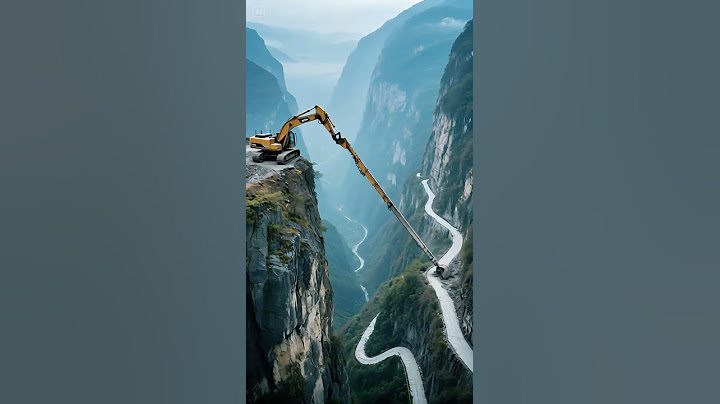 There Was No Road on the Mountain, Excavator Opened It!  #xcavator #excavator