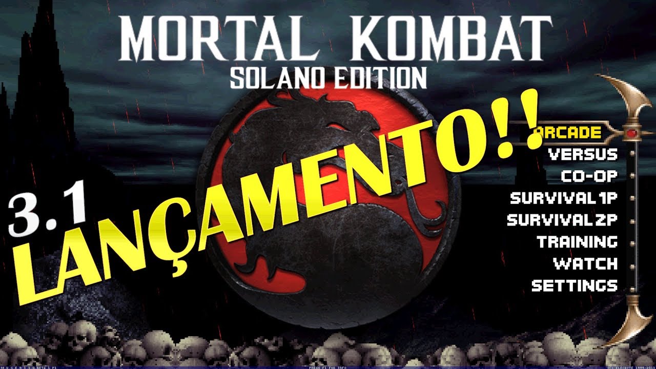 🔴 FINALMENTE - LANÇAMENTO MORTAL KOMBAT SOLANO 3.1 (DOWNLOAD FINAL DA LIVE)