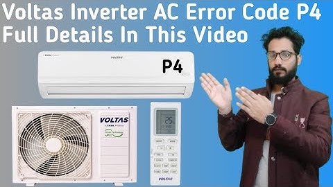 Voltas Inverter AC P4 Error Code || How To Solve Error Code P4 In Voltas Inverter AC