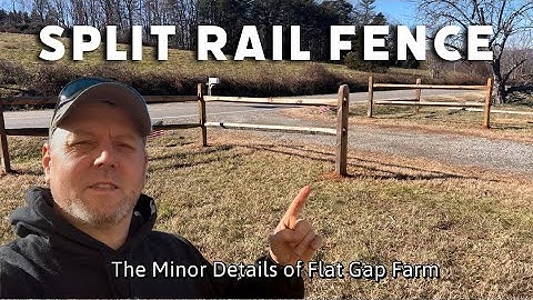 Our Split Rail Fence Project Begins