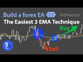 Build a forex ea no code  the easiest 3 ema technique  grid scalping high winrate by fxdreema