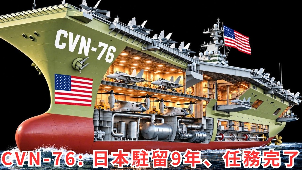 完全解説】ロナルド・レーガンCVN-76の内部構造 — 横須賀に前方展開