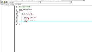 write a program that displays the following output using loops