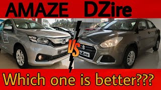 2021 Maruti Suzuki Dzire Vs Honda Amaze - Most Selling Compact Sedan | Full Detailed Comparison