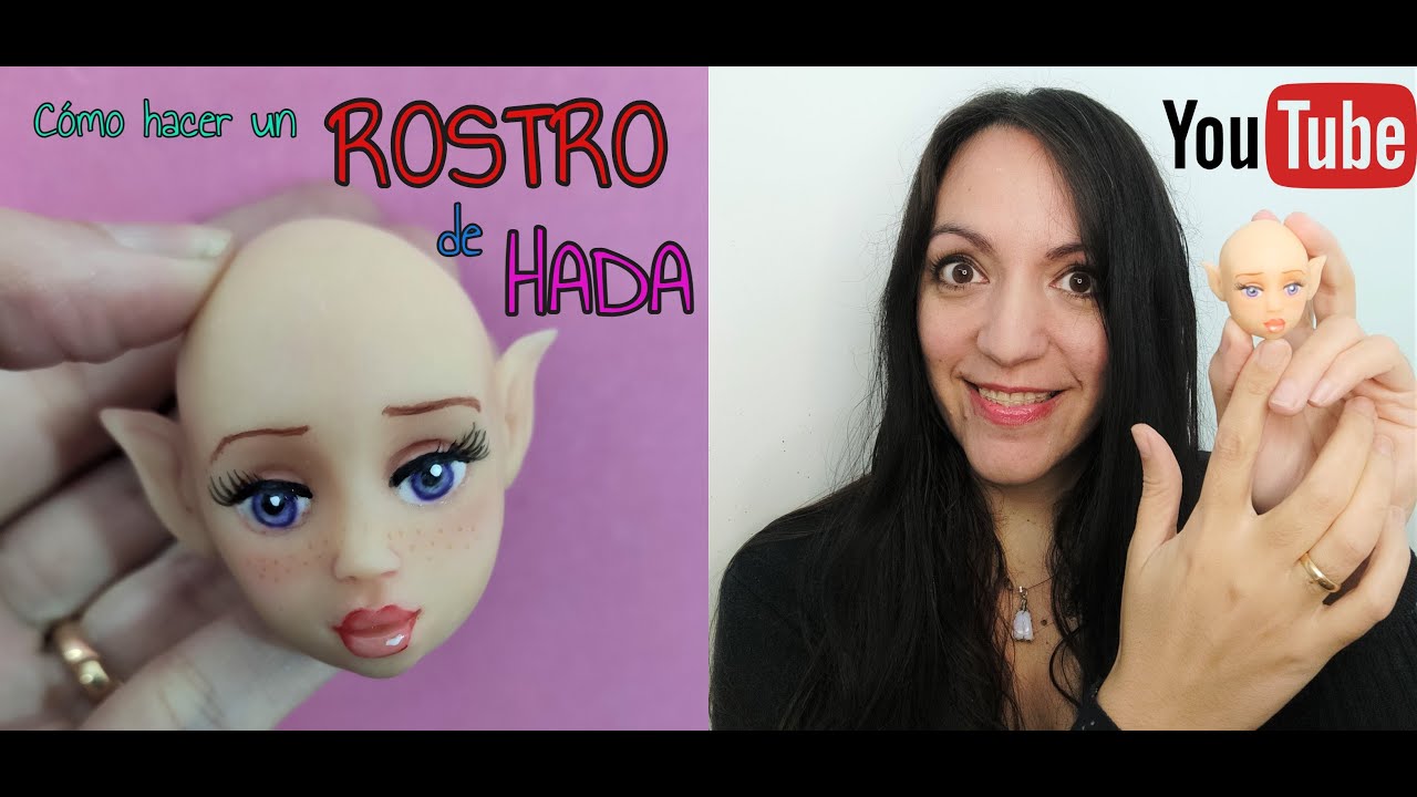 Cómo hacer un ROSTRO de HADA en porcelana fría FÁCIL por Maria Laura Rombolá