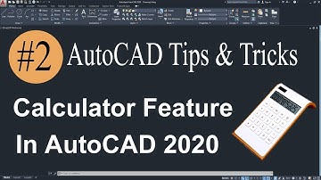 Calculator Feature / Command In AutoCAD 2020 Urdu/ Hindi Tutorial | SparkCAD Mechanical