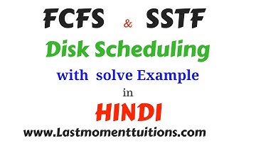 FCFS and SSTF (Disk scheduling algorithm) in hindi  | operating systems series