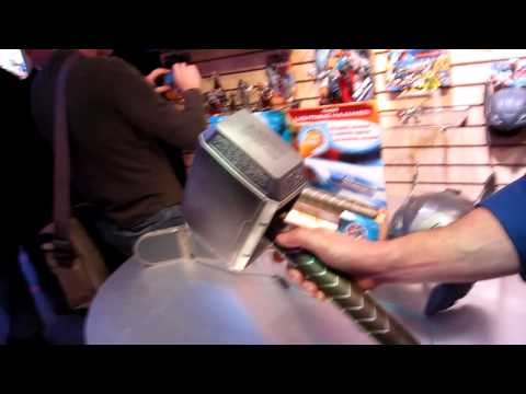 Hasbro Toy Fair 2011 Marvel Thor Deluxe Hammer Demonstration Hasbro Toy Fair 2011 Marvel Thor Deluxe Hammer Demonstration