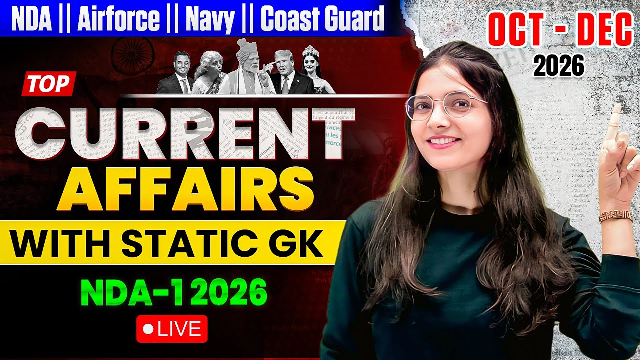 Top Current Affairs October to December 2025 | NDA 1 2026 – Most ...