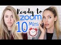 Bed to Zoom in Under 10 Minutes! // Conference Call Makeup for School or Work!